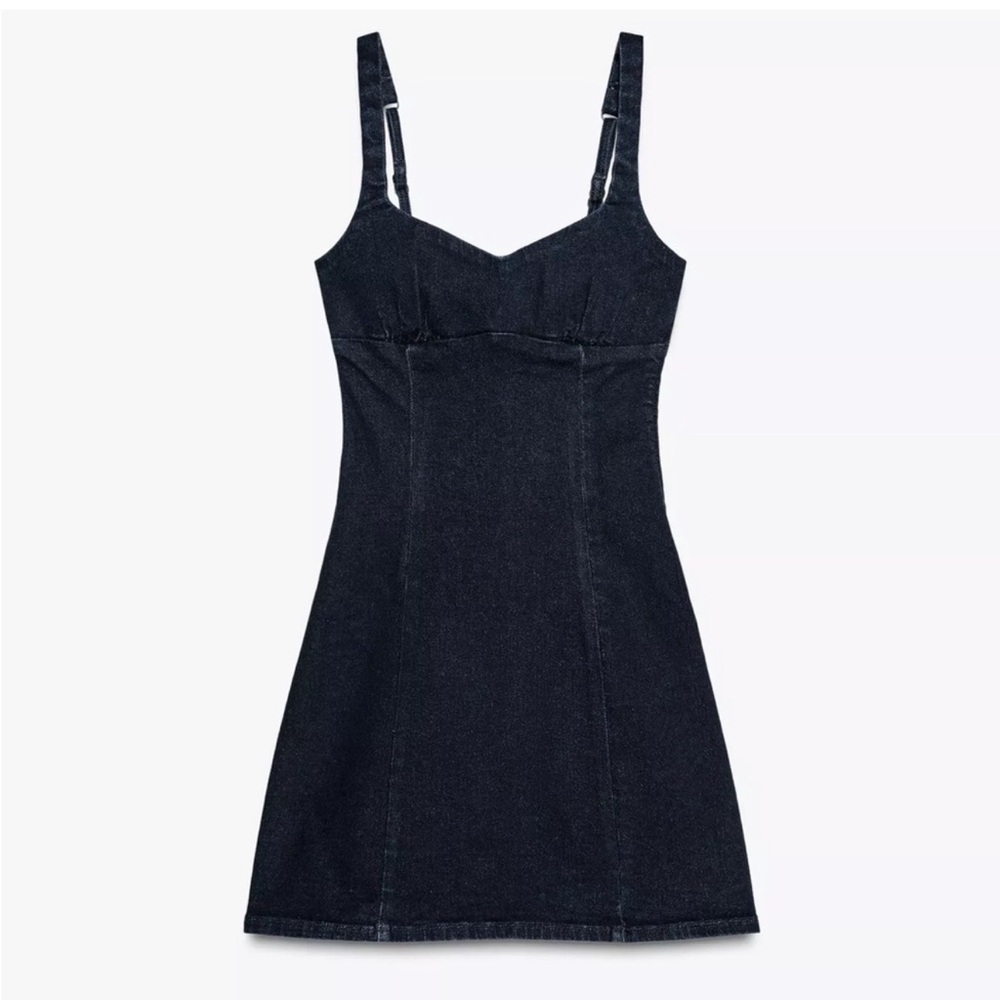 ZARA |  Dark Denim Mini Dress